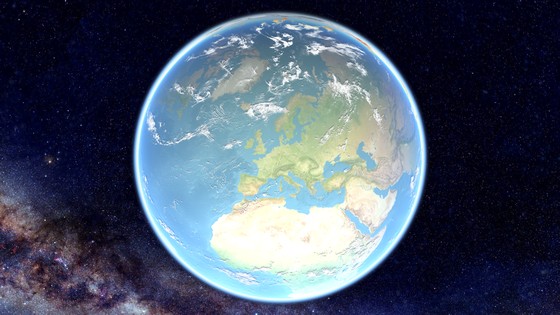 Shiny Earth Map Clear