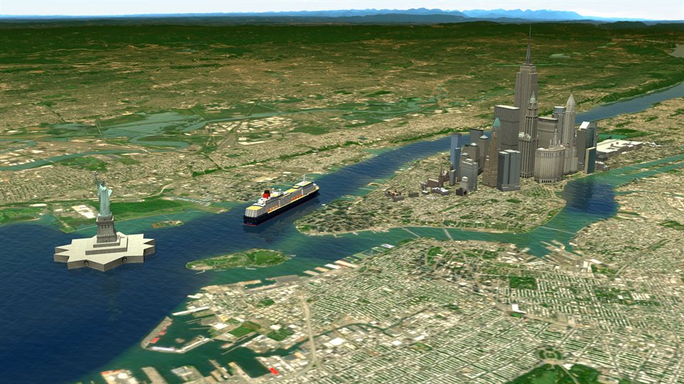 New York Hafeneinfahrt - Vasco da Gama Projektbeispiel