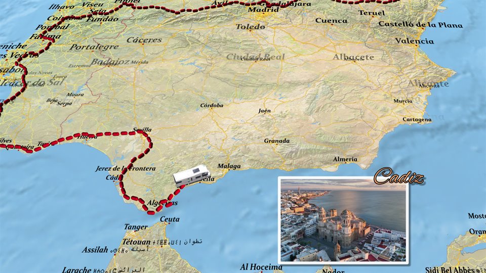Spanien Tour mit dem Camper - Vasco da Gama Projektbeispiel